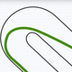 A very late apex for a hairpin turn.